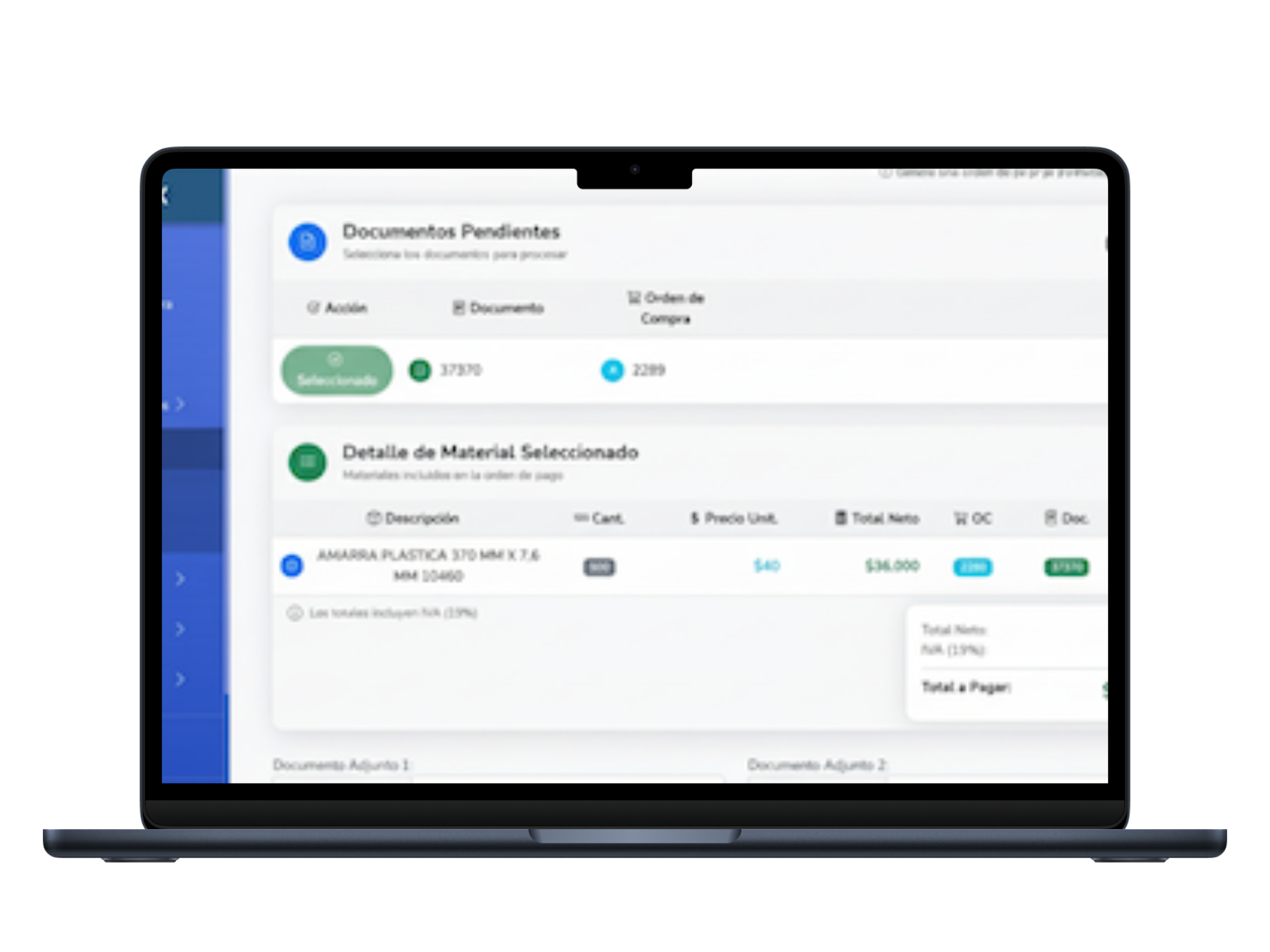 Sistema de órdenes de pago